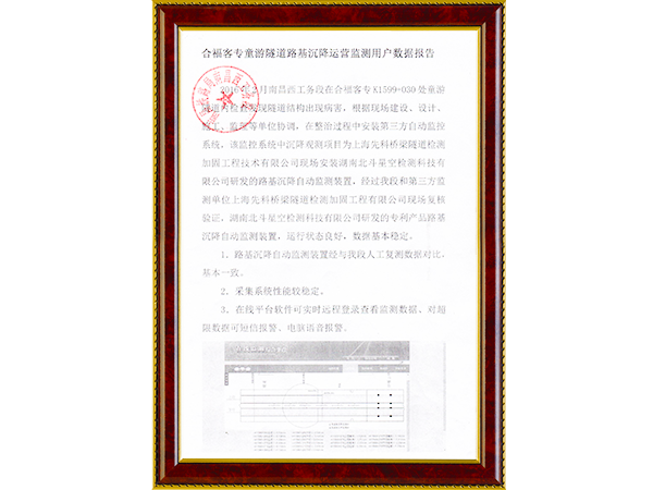 合?？蛯Ｍ嗡淼缆坊两颠\營檢測用戶數(shù)據(jù)報告